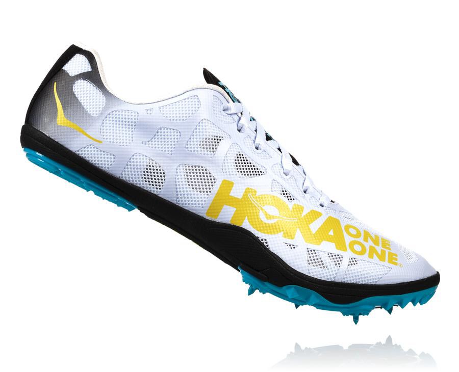 Hoka One One Mens Spikes - Rocket X - White - DVRE01739
